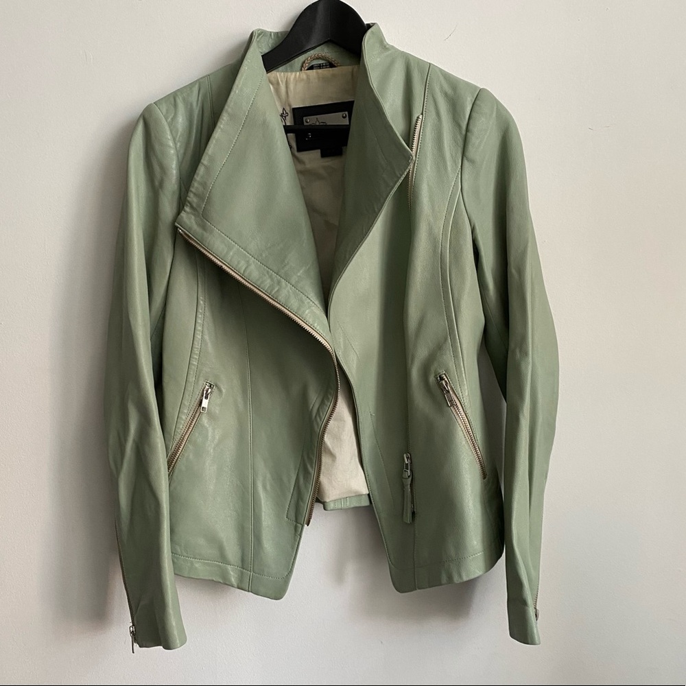 Mackage Lamb Leather Biker Jacket